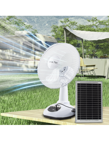 Ventilatore Portatile con Ricarica Solare Luce...
