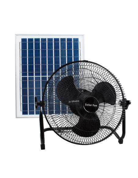 Ventilatore Portatile Ricarica Solare Senza Fili da Tavolo Parete per Campeggio