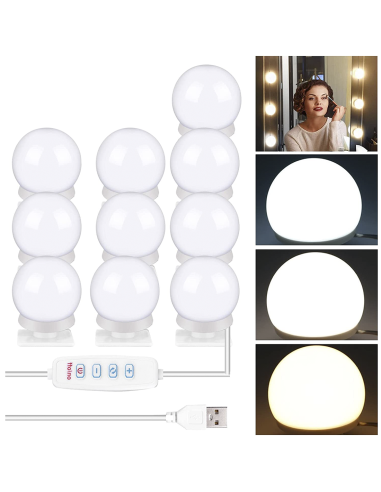 Set 10 Lampadine LED per Specchio Toeletta Luci...
