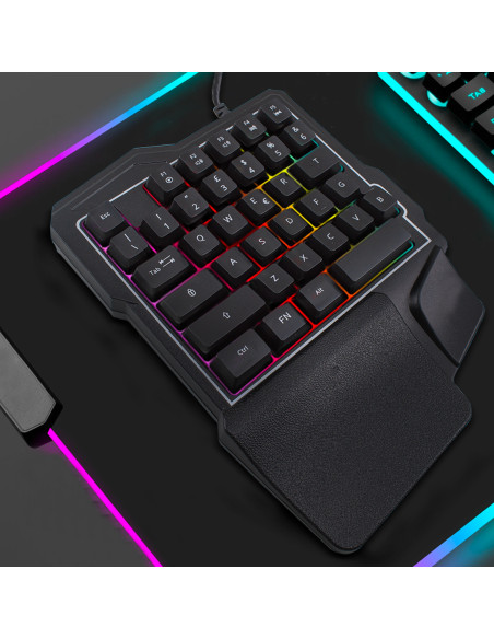 Tastiera Gaming 35 Tasti Retroilluminata Tastiera Gioco Meccanica Professionale