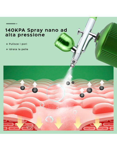 Aerografo Skincare Ossigenoterapia Spray Viso e...