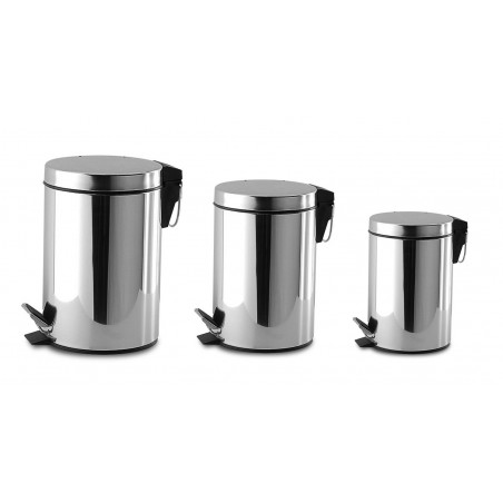 Pattumiera multiuso casa ufficio negozio acciaio inossidabile bidone rifiuti3 diverse capacità 3L  5L  12L  