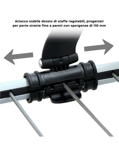 Stendibiancheria da Balcone Termosifone 54cm in Alluminio e Staffe Regolabili