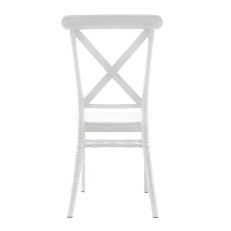 Set 6 Sedie Sidney Bianche Polipropilene Vintage Ideale per Catering ed Eventi