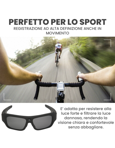 Occhiali da Sole Bluetooth con Videocamera...