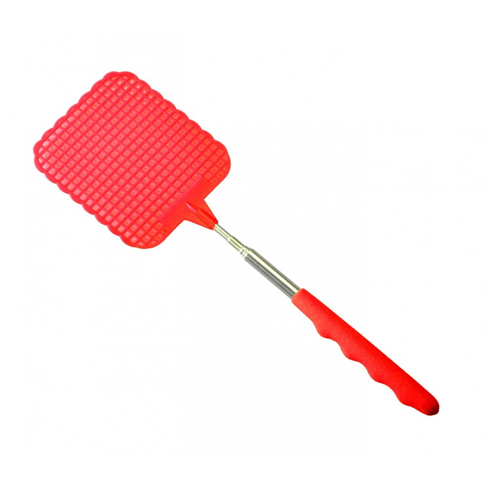 Abbattimosche telescopico con manico in gomma