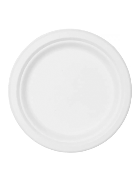 Pack 100 Piatti Piani Carta 23cm Biodegradabili Monouso Ecologici Compostabili