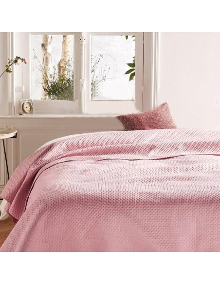 Copriletto Matrimoniale Primavera Estate Tinta Unita Adatto per Casa B&B Hotel