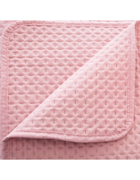 Copriletto Matrimoniale Primavera Estate Tinta Unita Adatto per Casa B&B Hotel