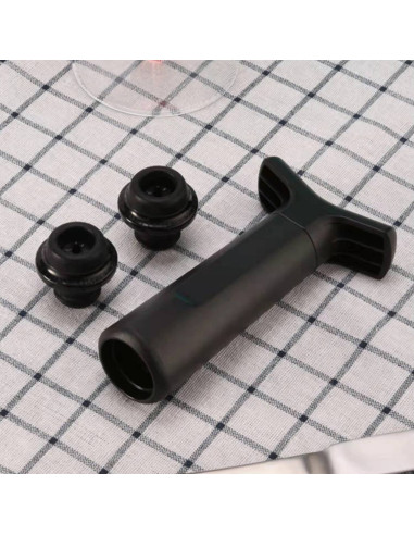 Pompa Salva Vino per Bottiglie con 4 Tappi...