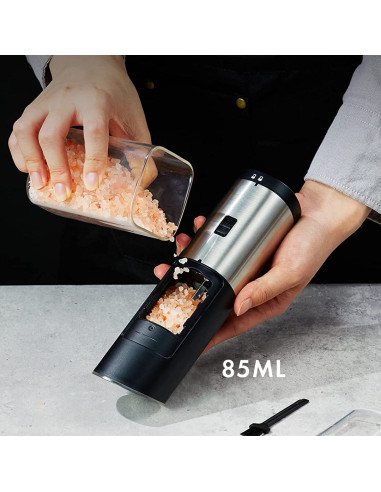 Macinino Elettrico a Batteria per Sale e Pepe...