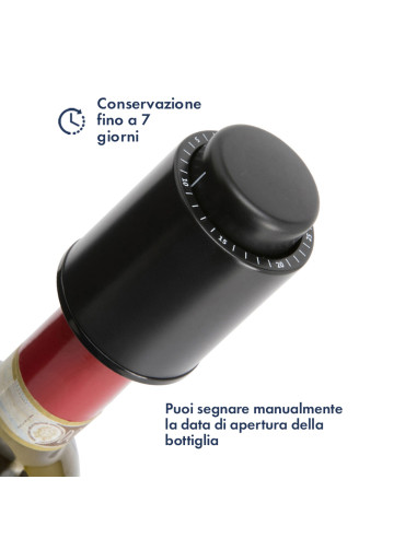 Tappo Vino Sistema Sottovuoto Riutilizzabile...