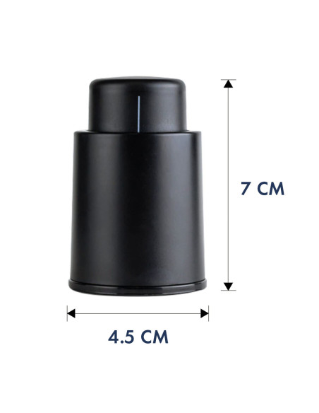 Tappo Vino Sistema Sottovuoto Riutilizzabile Salvavino con Registrazione Data