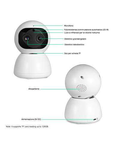 Telecamera Intelligente Q-S2099 Wi-Fi Zoom 10X...