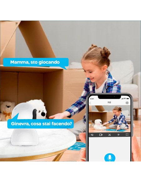 Telecamera Intelligente Q-S2099 Wi-Fi Zoom 10X con Riconoscimento Facciale