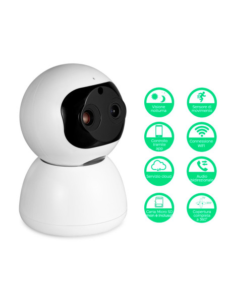 Telecamera Intelligente Q-S2099 Wi-Fi Zoom 10X con Riconoscimento Facciale