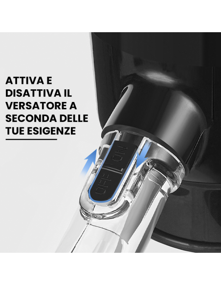 Aeratore Elettrico per Vino Erogatore Automatico Pompa con Tubo per Ossidazione