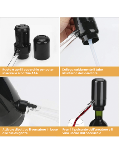 Aeratore Elettrico per Vino Erogatore...