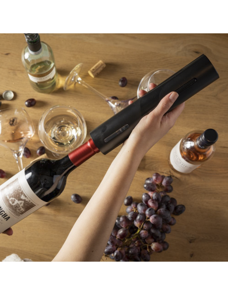 Apribottiglie Elettrico a Batterie Cavatappi Automatico Set Vino con Versatore