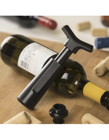 Pompa Salva Vino per Bottiglie con 4 Tappi...