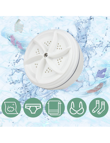 Mini Lavatrice da Viaggio Rondella Rotante...