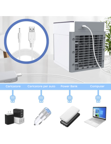 Condizionatore portatile da tavolo refrigerante...