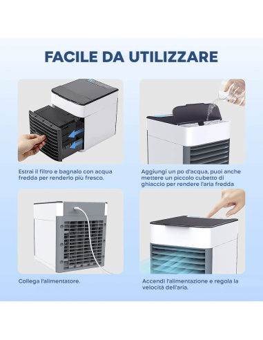 Condizionatore portatile da tavolo refrigerante...