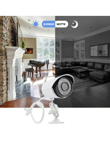 Kit Videosorveglianza 8 Videocamere H.264...