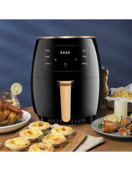 Friggitrice ad Aria 200°C Capienza 8LT Potenza 1400W con Display LCD Touch