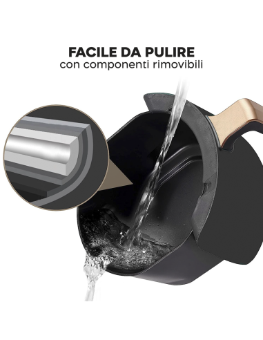 Friggitrice ad Aria 200°C Capienza 8LT Potenza...