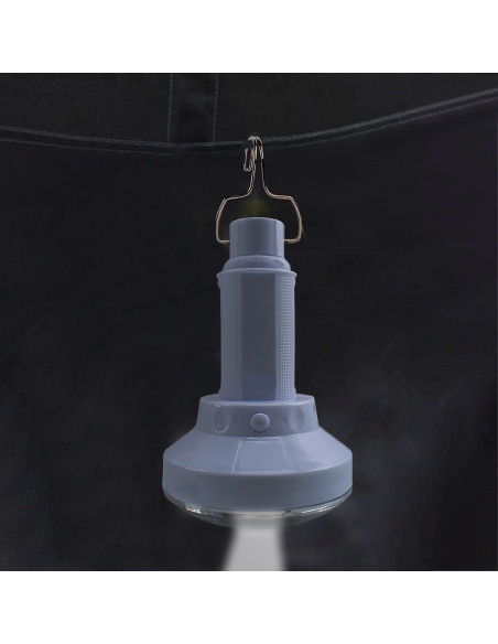 Lampada LED Portatile Ricarica solare Torcia Lampadina per Campeggio con Gancio