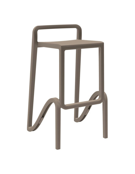 Sgabello Eolo H75 per Interni ed Esterni in Polipropilene Casa Bar Ristorante