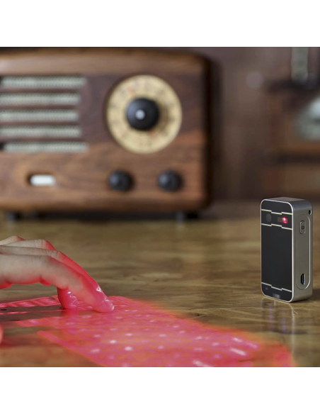 Mini Tastiera Virtuale Proiettore Tasti Qwerty Ricaricabile Bluetooth Wireless