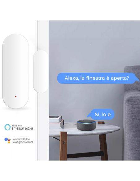 Sistema di Allarme Sicurezza Porte e Finestre Wi-Fi Notifica con App Smartphone