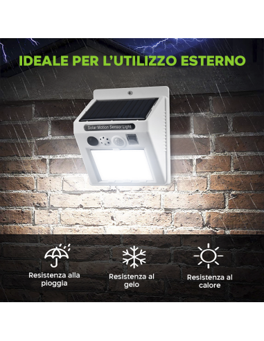 Lampada Solare con Allarme Sensore di Movimento...