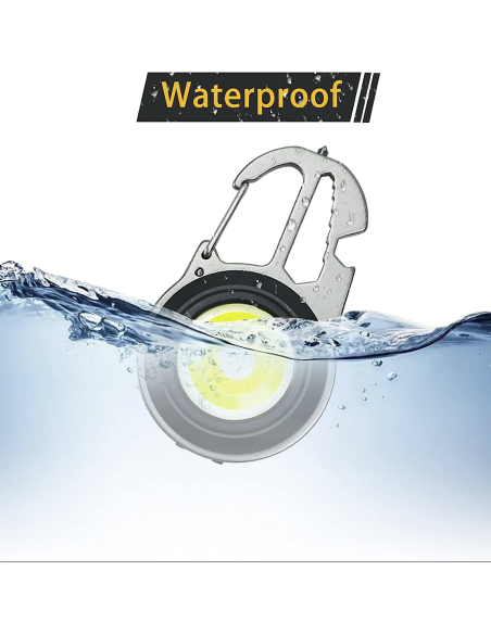 Mini Torcia Led Multiuso da Campeggio Portatile e Ricaricabile con Treppiede