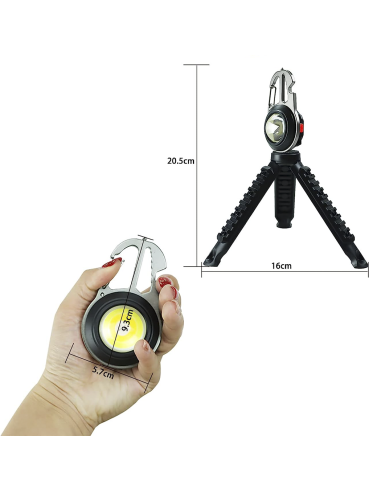 Mini Torcia Led Multiuso da Campeggio Portatile...