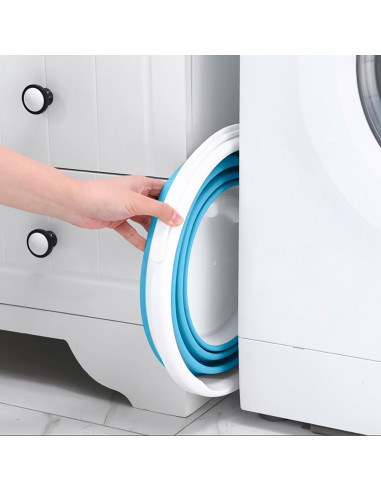 Secchio Silicone Pieghevole Capacità 10lt...