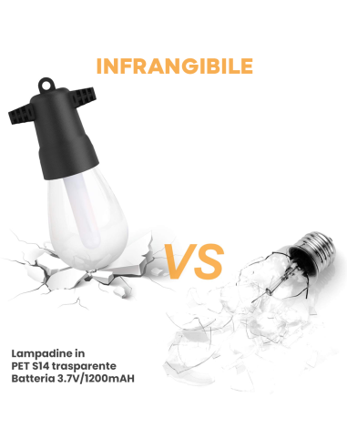 Catena Luminosa con Pannello Solare...