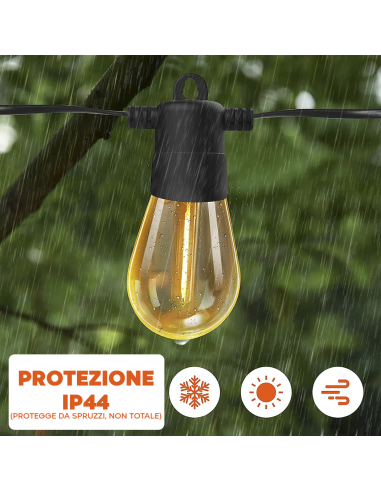 Catena Luminosa con Pannello Solare...