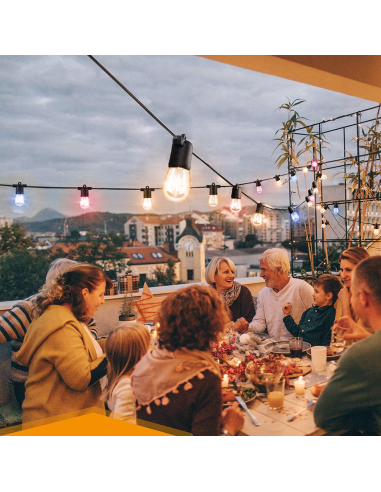 Catena Luminosa con Pannello Solare...