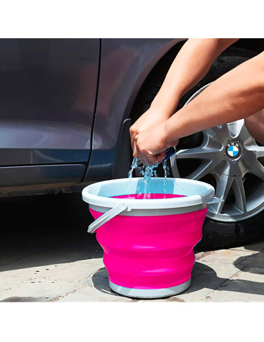 Secchio Silicone Pieghevole Capacità 5lt...