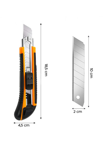 Set 10pz Taglierino Professionale Ricarica 3...