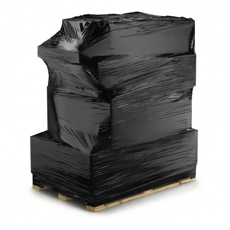 Pack 3pz Bobina Film Estensibile Nero Manuale 23MY Pellicola 3mt 2.4kg 500mm