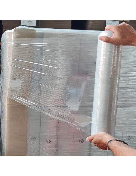 Pack 3pz Film Estensibile Trasparente Manuale 23 MY Pellicola 2,4 kg 500 mm