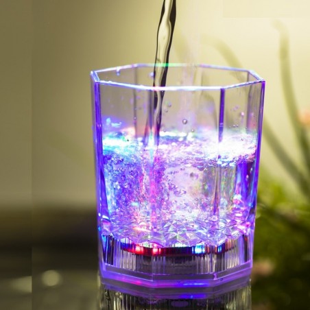 Bicchiere da cocktail luminoso a led multicolore