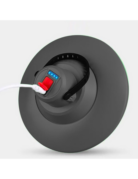 Lampada da Campeggio Luce Gialla 3 Tipi di Luminosità Portatile Ricaricabile USB