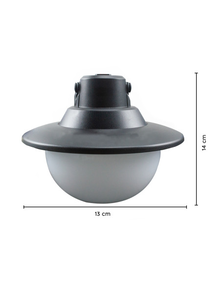 Lampada da Campeggio Luce Gialla 3 Tipi di Luminosità Portatile Ricaricabile USB