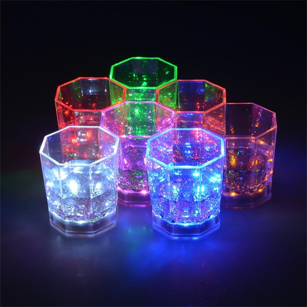 Bicchiere da cocktail luminoso a led multicolore