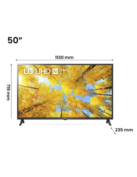 TV LG 50 Pollici UHD 4K SMART 50UQ751C0LF Televisore HDR